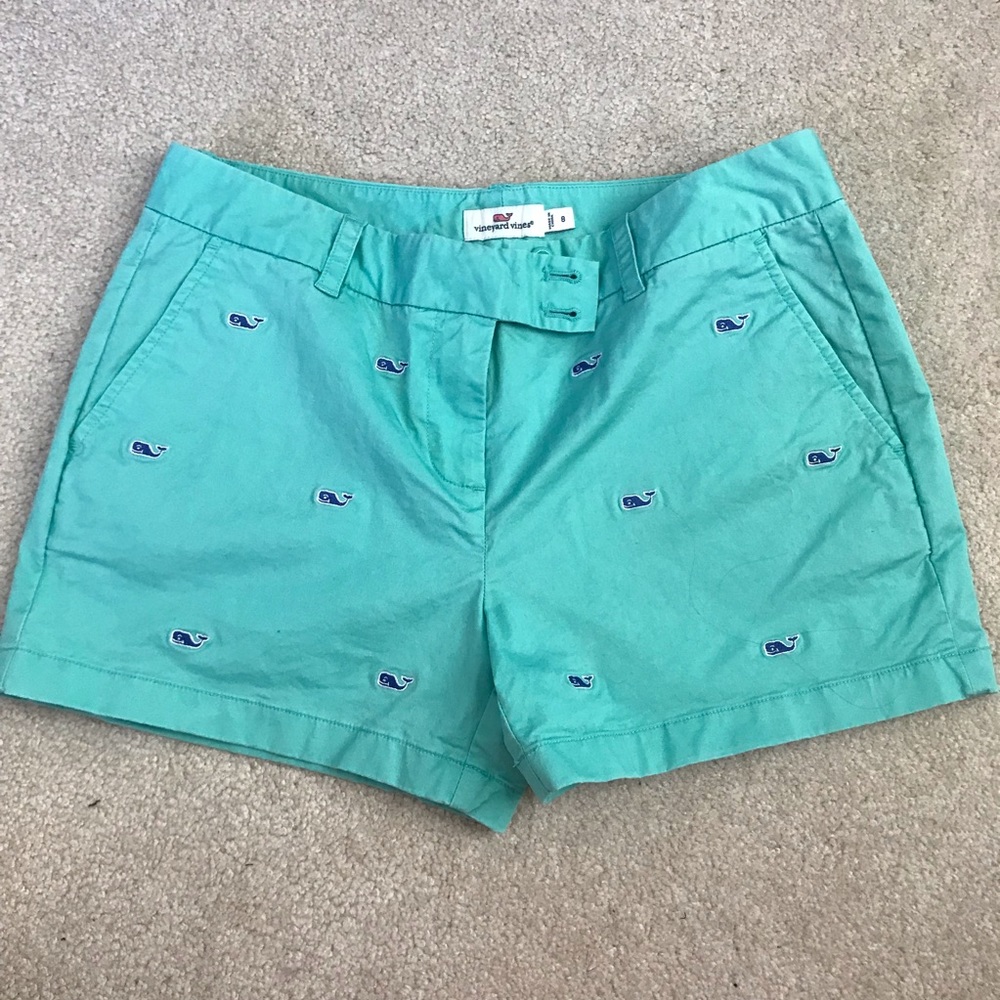 Vineyard Vines whale logo shorts - teal navy